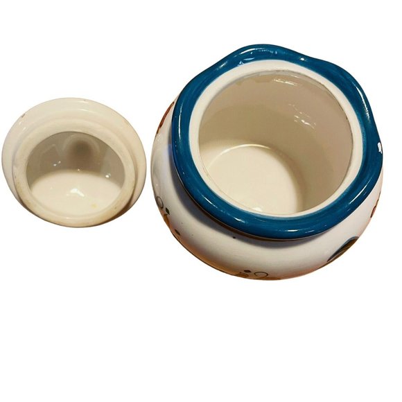 French Country Monte Carlo Las Vegas Hand Painted Sugar Bowl Souvenir - Picture 2 of 6